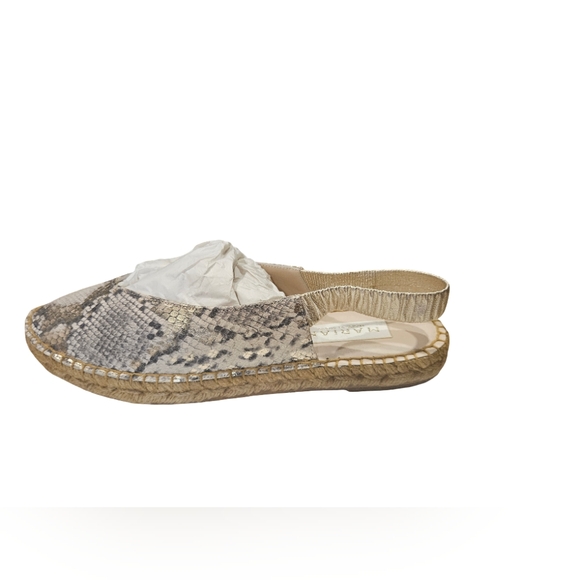 100 Marian Learher Tan Espadrille Slip-On Shoes with Jute Sole EU 41 - Picture 1 of 4
